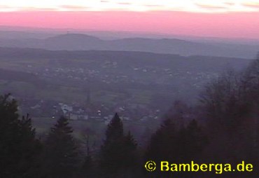 Sonnenuntergang ber Bamberg