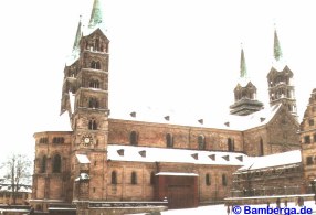 Bamberger Dom im Winter